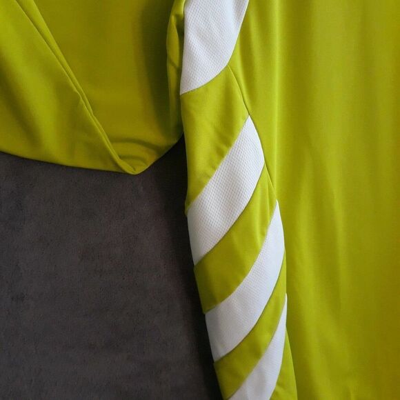 Black Tip T Shirt Men Large Neon Yellow Long Sleeve Sport Gill - Picture 6 of 10